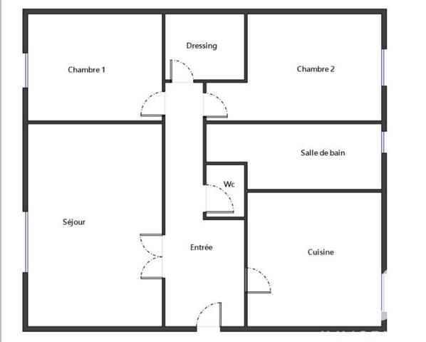 Appartement à vendre 3 pièces 63 m² Nanterre