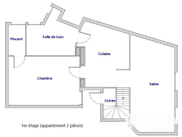 NANTES, PLACE DU CIRQUE | LOCAL COMMERCIAL (47.15m²) +2 PIECES (54.84m²)