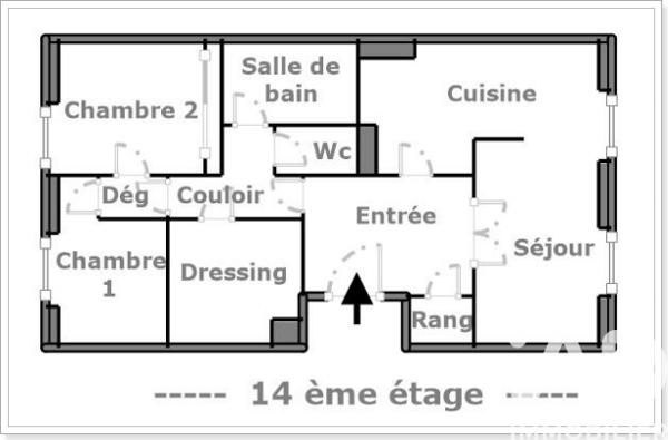Appartement à vendre 3 pièces 68 m² Asnières-sur-Seine
