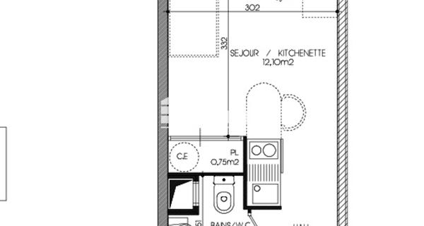 À vendre Studio 18.6 m² - Grenoble 38000