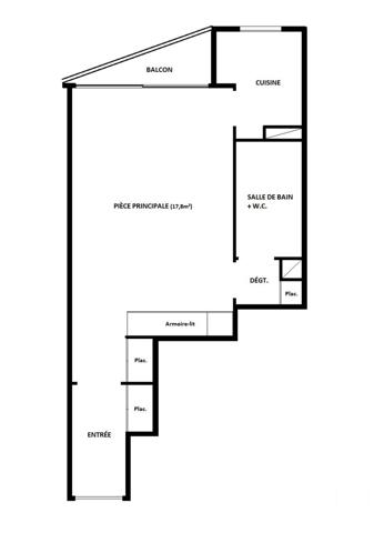 Appartement Studio à vendre  1 pièce - 28,77 m2 PARIS - 75018