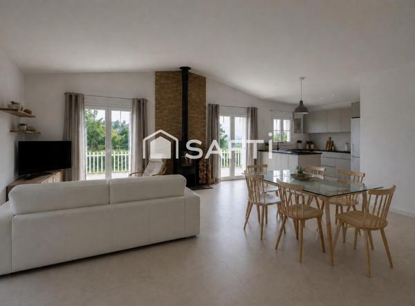 Maison plain-pied  - 3 chambres -  jardin - garage