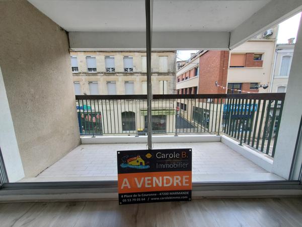 Appartement 3 pièces avec balcon et parking au centre ville de MARMANDE