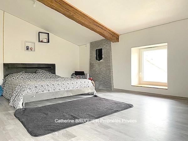 Maison en pierre avec 2 logements 220 m2 entièrement rénovée 6 chambres, centre village