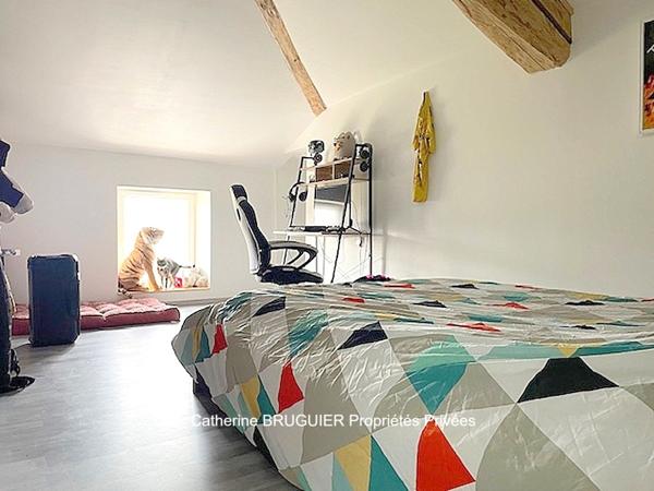 Maison en pierre avec 2 logements 220 m2 entièrement rénovée 6 chambres, centre village