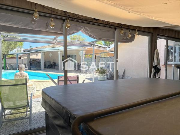 Maison 5 pièces avec piscine, double garage et dépendance