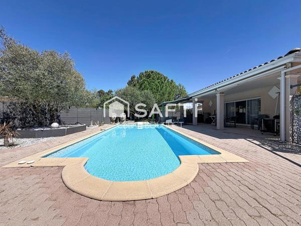 Maison 5 pièces avec piscine, double garage et dépendance