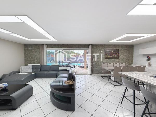 Maison 5 pièces avec piscine, double garage et dépendance