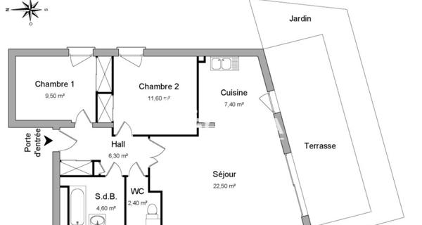 À vendre Appartement 3 pièces 63 m² - Lyon 69007