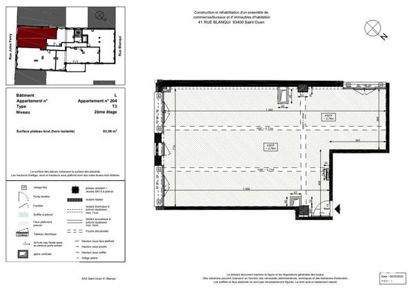 Appartement à vendre 3 pièces 84 m² Saint-Ouen-sur-Seine