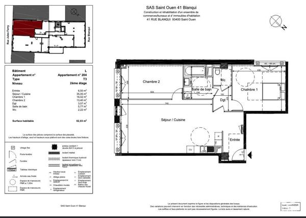 Appartement à vendre 3 pièces 84 m² Saint-Ouen-sur-Seine