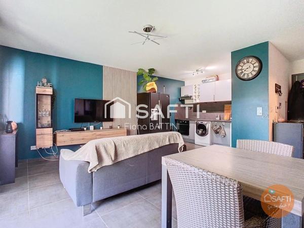 F2 au calme + box sous-sol avec terrasse de 18m2