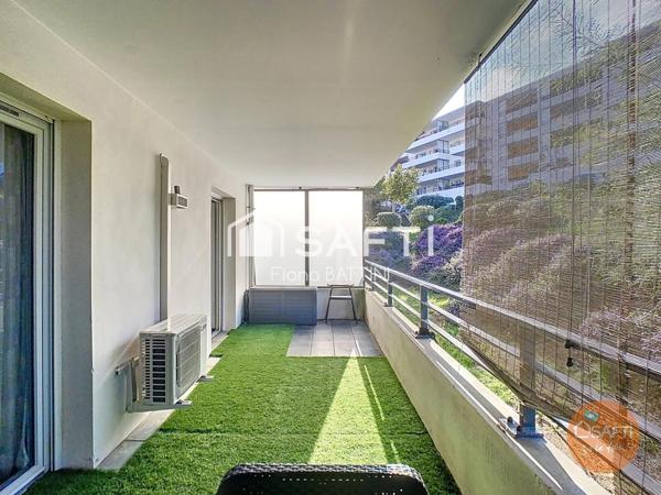 F2 au calme + box sous-sol avec terrasse de 18m2