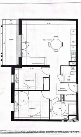 Appartement à vendre 3 pièces 68 m² Pornic