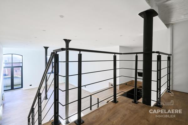 Tourcoing (59200) Loft 120 m2, 4 pièces, balcon et stationnement