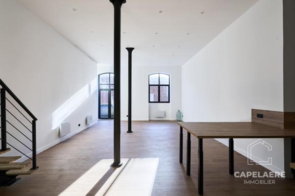 Tourcoing (59200) Loft 120 m2, 4 pièces, balcon et stationnement