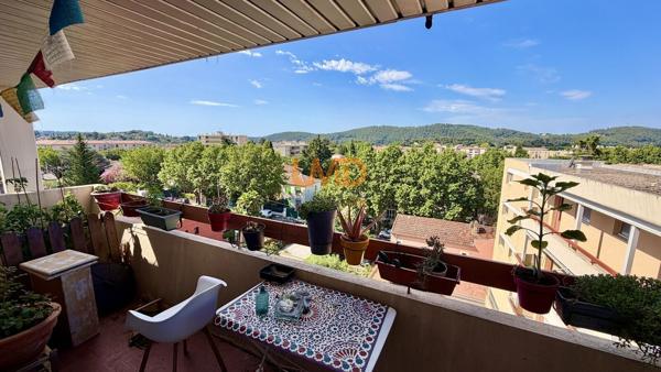 Draguignan – Appartement T4 de 81 m² avec balcon, cave et parking