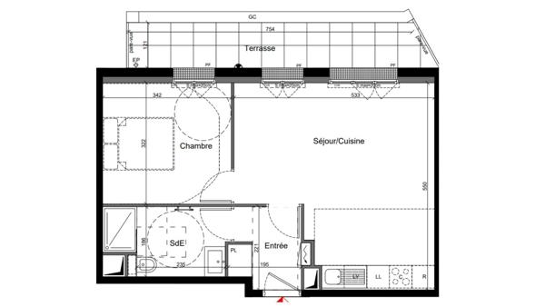 Appartement à vendre 2 pièces 45 m² Clamart