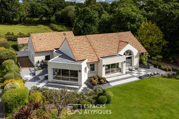 Art de vivre contemporain de plain-pied