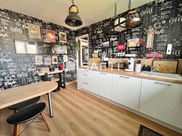 Maison plain-pied 4 chambres avec sous-sol complet