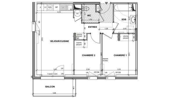 Appartement à vendre 3 pièces 58 m² Katzenthal
