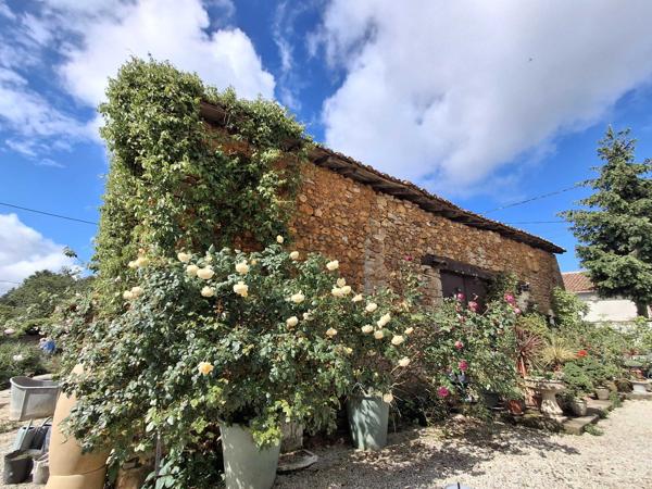 MAISON CHARENTAISE AVEC GRANGE - HANGAR - PARC CLOS