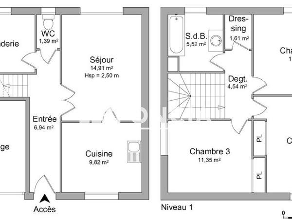 Location Maison 4 pièces 80 m² - 1 RUE LOUIS LUMIERE Cholet 49300