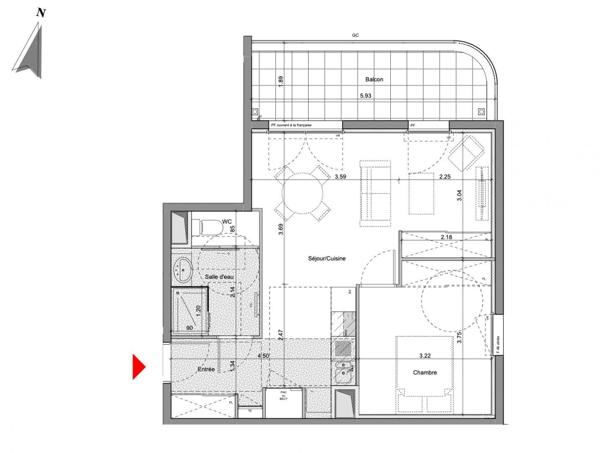 Appartement à vendre 2 pièces 47 m² Monteux