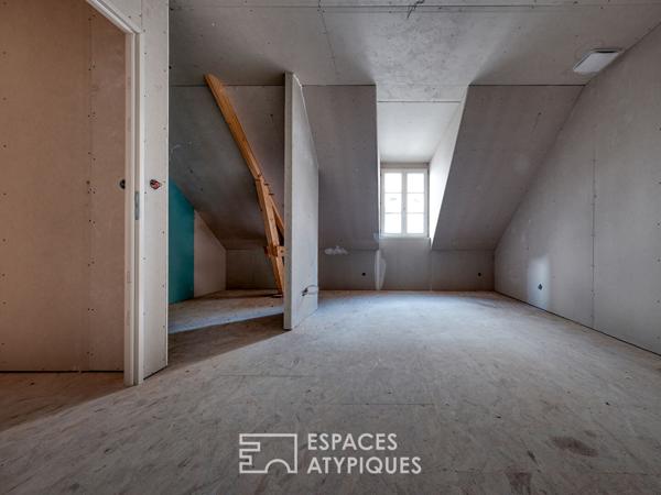 Anciennes écuries revisitées, au coeur d’un quartier prisé d’Orléans