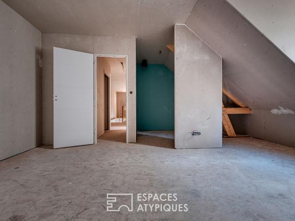 Anciennes écuries revisitées, au coeur d’un quartier prisé d’Orléans