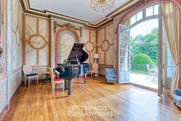 Château « Folie XVIIIème » au bord de l’Eure