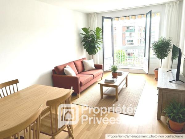 Appartement 69 m2, 3 pièces, balcon, cave, parking