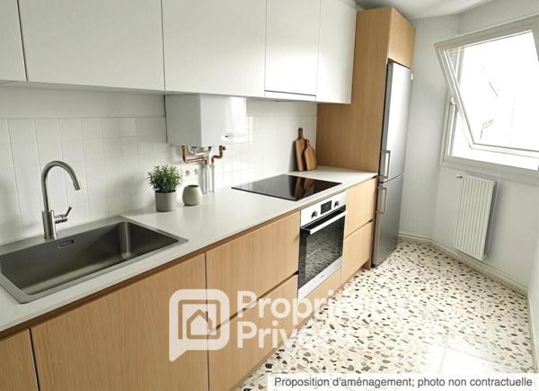 Appartement 69 m2, 3 pièces, balcon, cave, parking