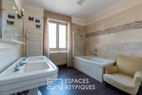 Duplex, terrasse et jardin en coeur de centre ville