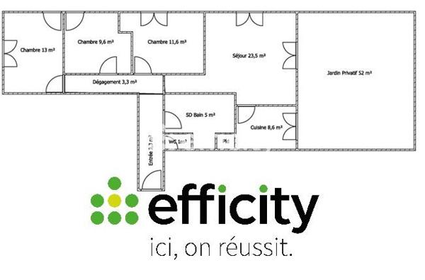 Appartement
         4 pièces
        - 81 m² 211 000 € *