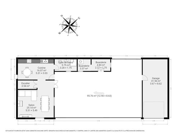 Vente Maison de village 5 pièces 91 m2 à Le Buisson-de-Cadouin