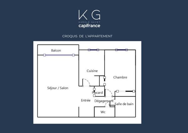 Deauville, place Morny, bel appartement T2 à vendre 33m2 au 2e étage, balcon sur jardins, cave