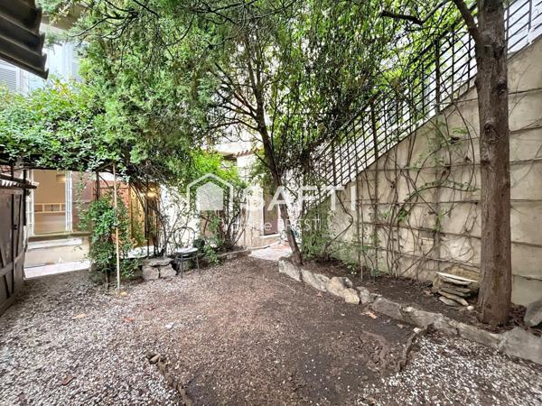 13007-RARE- type2 45m2- terrasse et jardin -cave