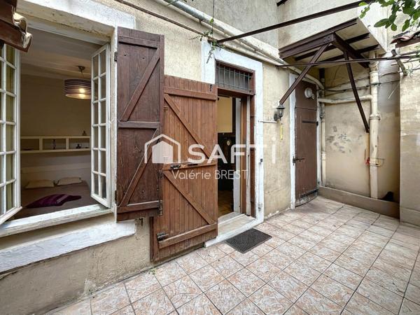 13007-RARE- type2 45m2- terrasse et jardin -cave