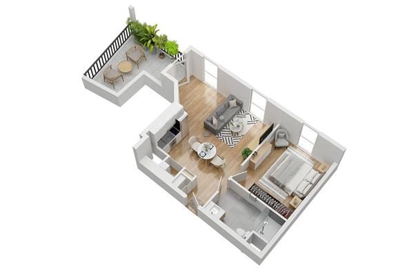 Appartement Nantes 2 pièce(s) 40.30 m2