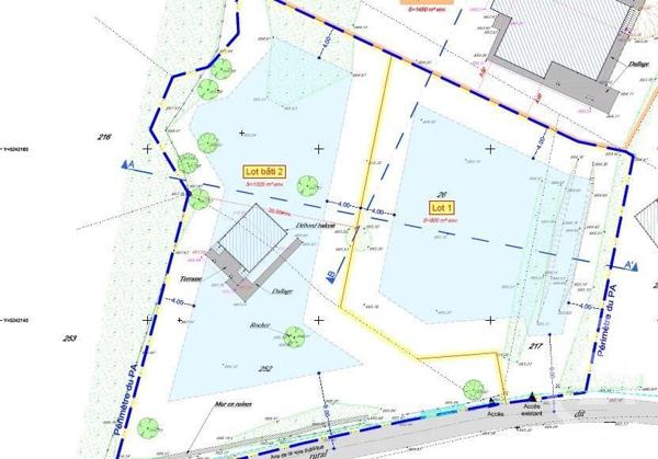 Terrain à vendre  902 m2 ALLINGES - 74