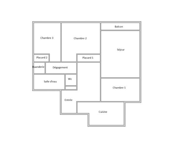 Appartement à vendre 4 pièces 84,41 m² Achères