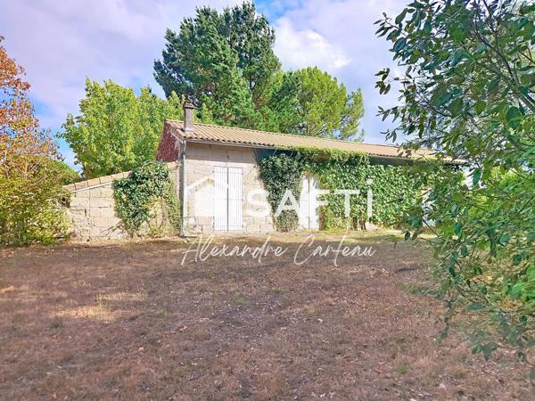 Jolie maison en pierre sur grande parcelle constructible