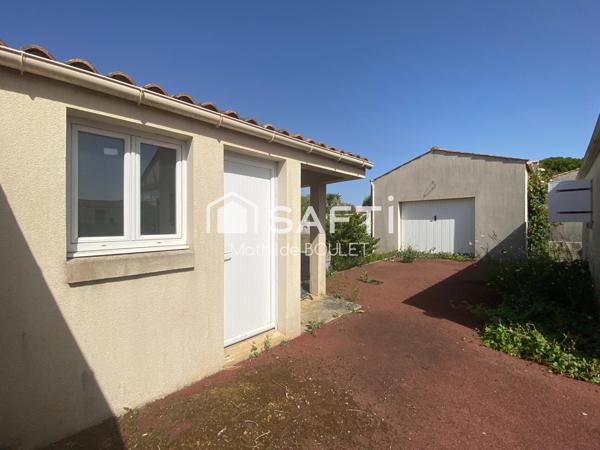 Pavillon de plain-pied avec 2 chambres et garage