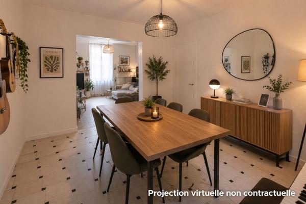 Maison mancelle 2 chambres avec jardin, terrasse et cave proche centre-ville et gare du Mans