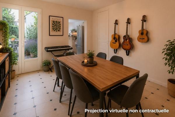 Maison mancelle 2 chambres avec jardin, terrasse et cave proche centre-ville et gare du Mans