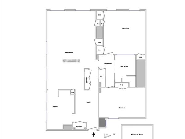 Appartement T3 bourgeois situé Place Sathonay