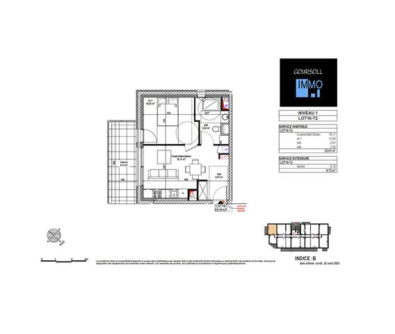 Appartement 2 pièces 35 m2