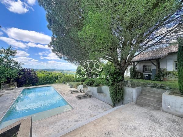 MAISON VIENNE TUPINIERES – 135m² – PARCELLE 2180m² – VUE SUR LA VALLEE