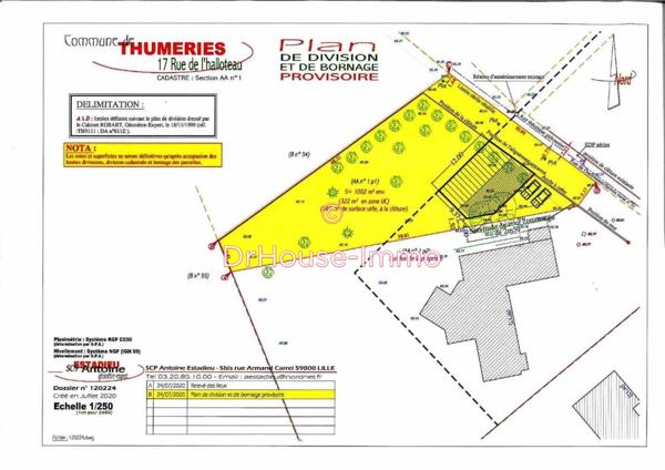 Terrain à vendre de 1 002 m²